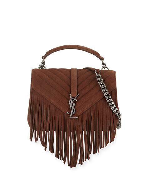 ysl fringe suede bag|ysl handbags official site.